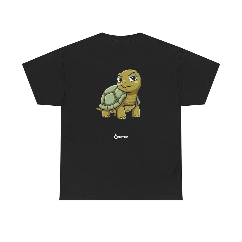 "This Tiny Turtle... He Judges You Immensely" Funny Judgmental Tiny Turtle Quote Graphic Tee – Sarcastic Animal Humor Shirt