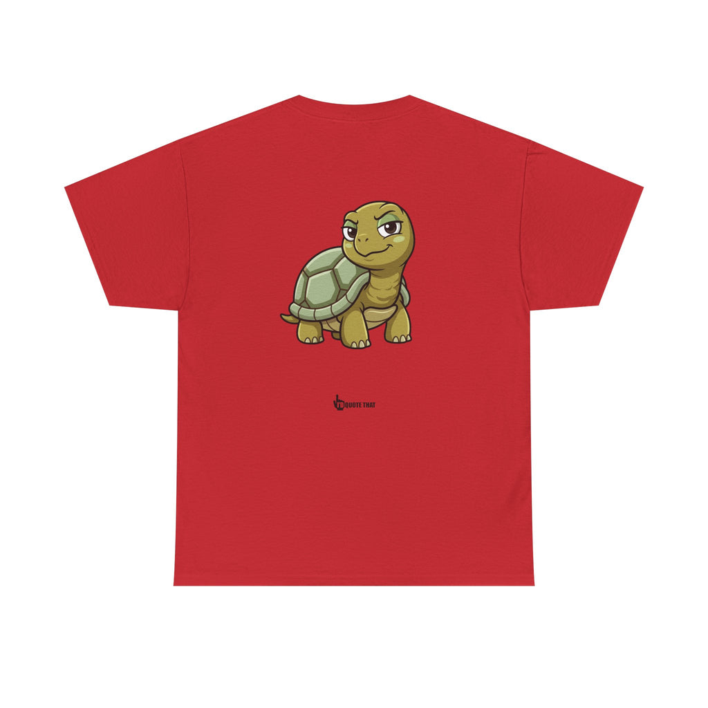"This Tiny Turtle... He Judges You Immensely" Funny Judgmental Tiny Turtle Quote Graphic Tee – Sarcastic Animal Humor Shirt