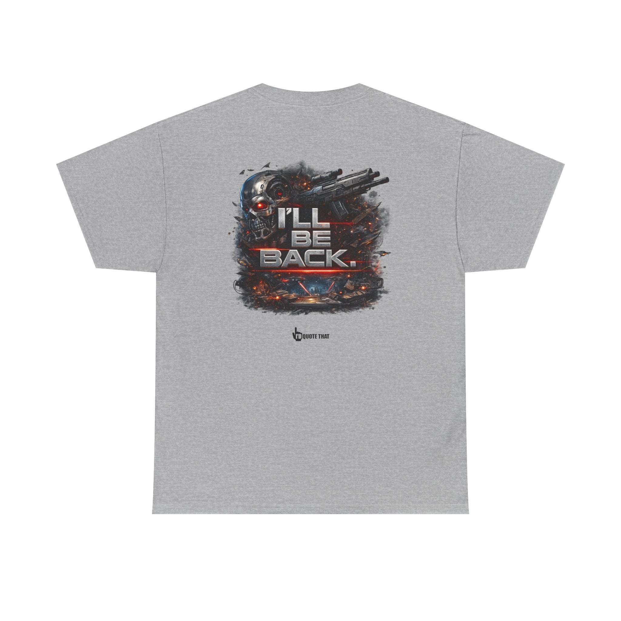"I'll Be Back." Signature Bold Retro Typography Unisex Tee | Statement Apparel for Comebacks & Second Entrances