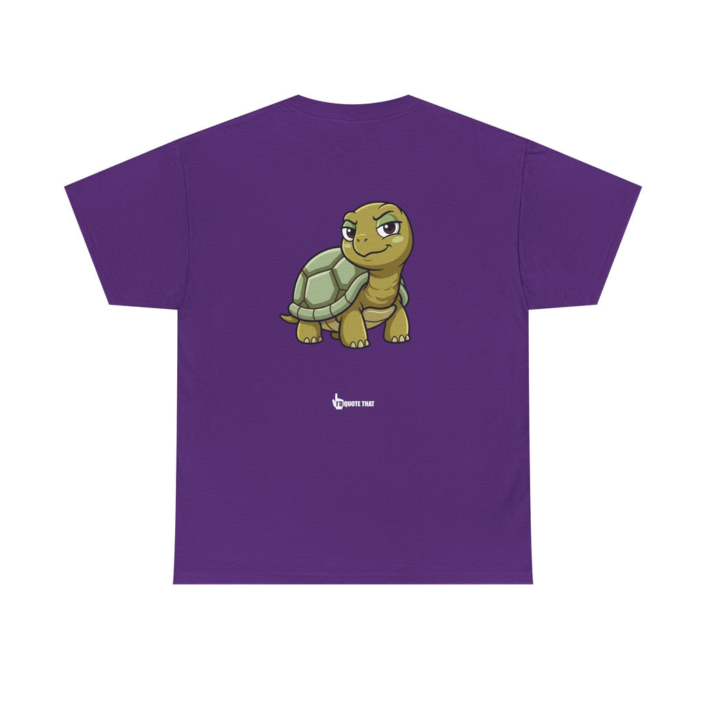 "This Tiny Turtle... He Judges You Immensely" Funny Judgmental Tiny Turtle Quote Graphic Tee – Sarcastic Animal Humor Shirt