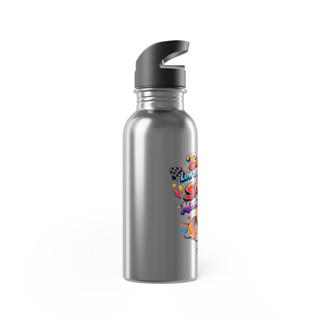 "Built Low to the Ground for Speed and Maximum Sass" The Ultimate  Corgi 20oz Stainless Steel Water Bottle with Straw