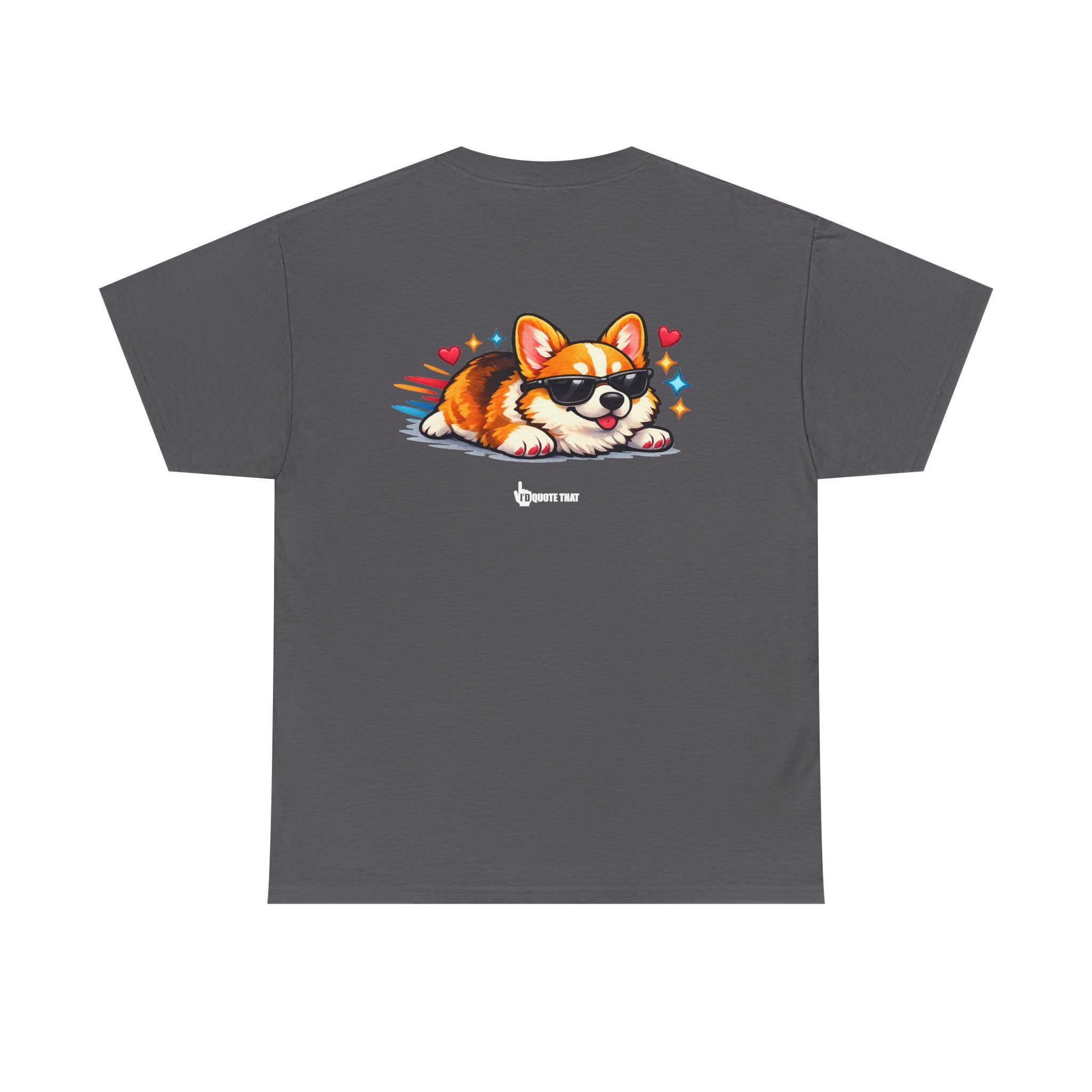 "Built low to the ground for speed and maximum sass" Typical Corgi - Trending Funny Dog Graphic T-Shirt