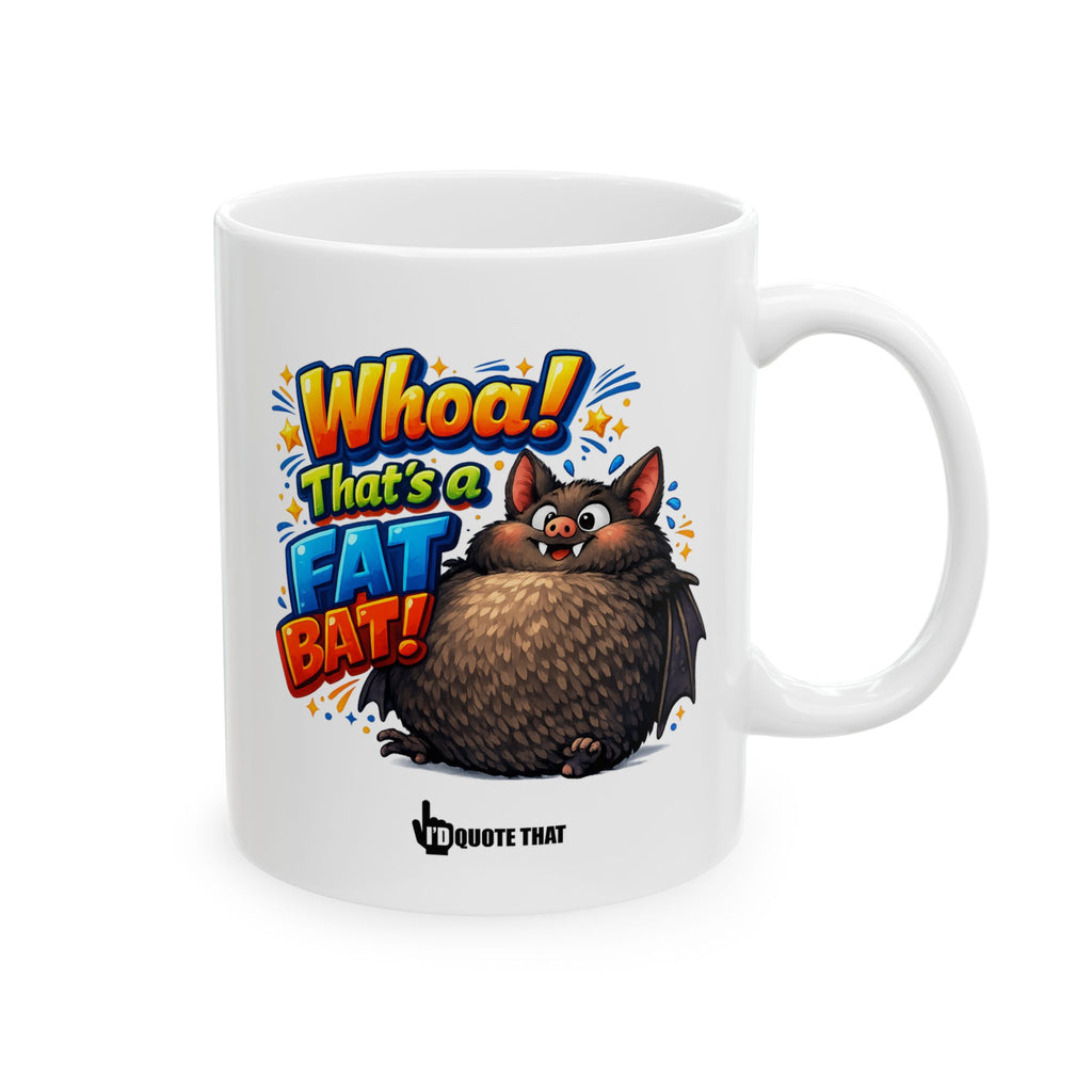 "Whoa! That's a Fat Bat!" - The Ultimate Hilarious Chunky Animal Coffee Mug