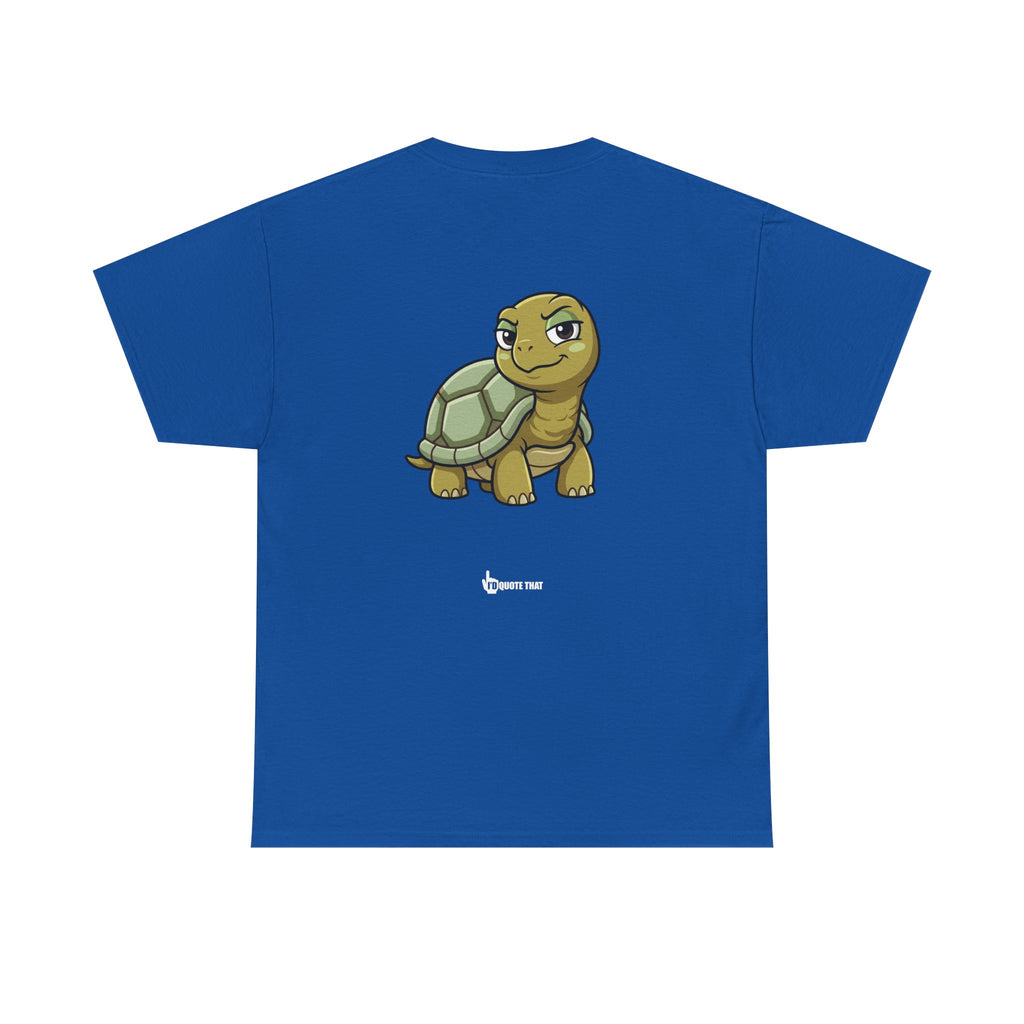 "This Tiny Turtle... He Judges You Immensely" Funny Judgmental Tiny Turtle Quote Graphic Tee – Sarcastic Animal Humor Shirt