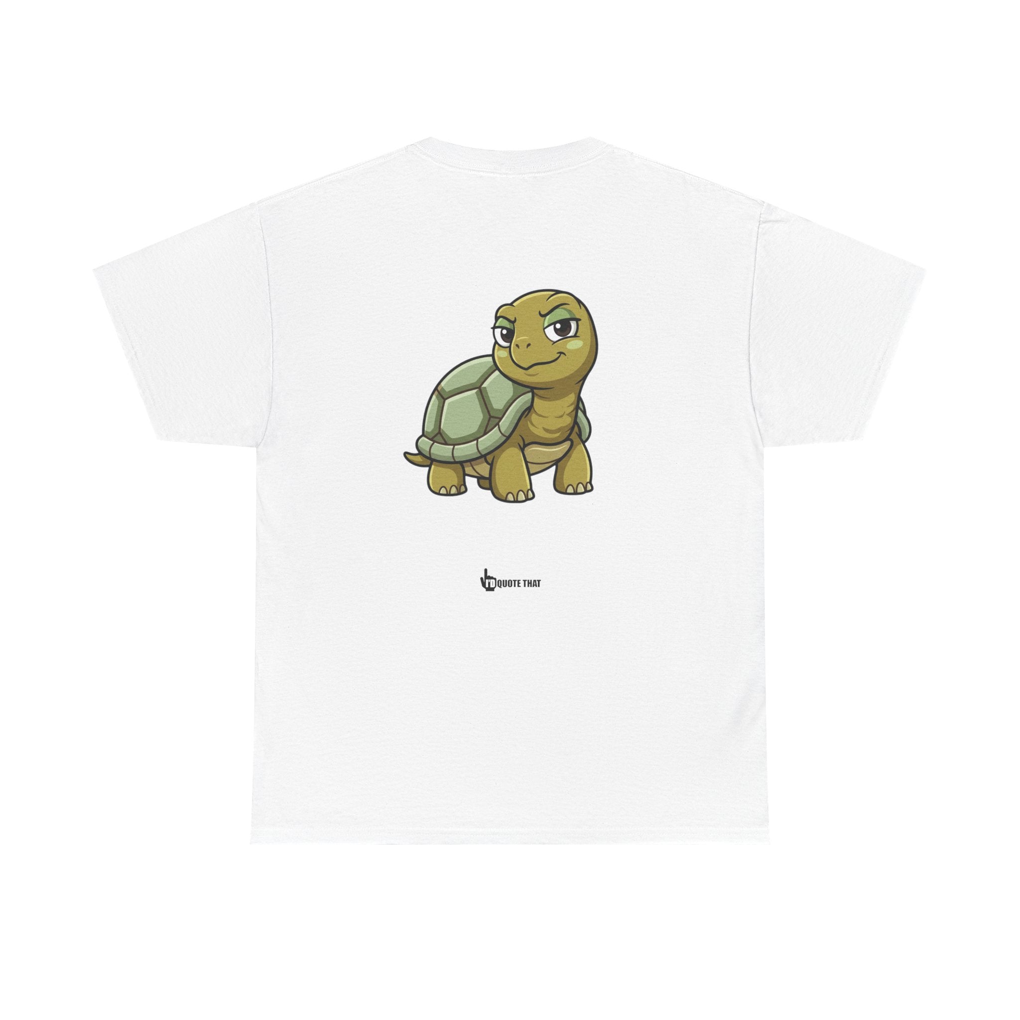 "This Tiny Turtle... He Judges You Immensely" Funny Judgmental Tiny Turtle Quote Graphic Tee – Sarcastic Animal Humor Shirt