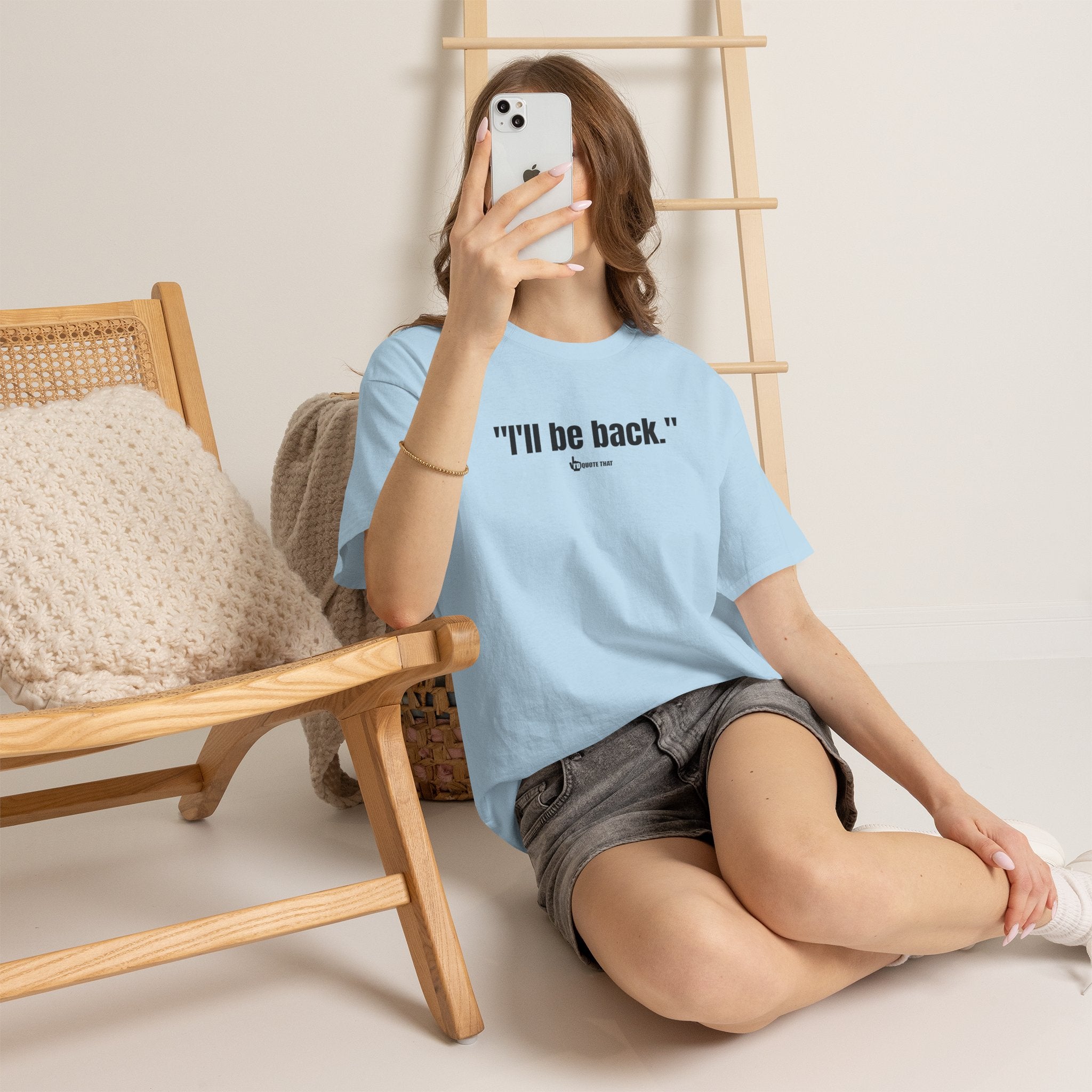 "I'll Be Back." Black Print. Bold Retro Typography Unisex Tee | Statement Apparel for Comebacks & Second Entrances