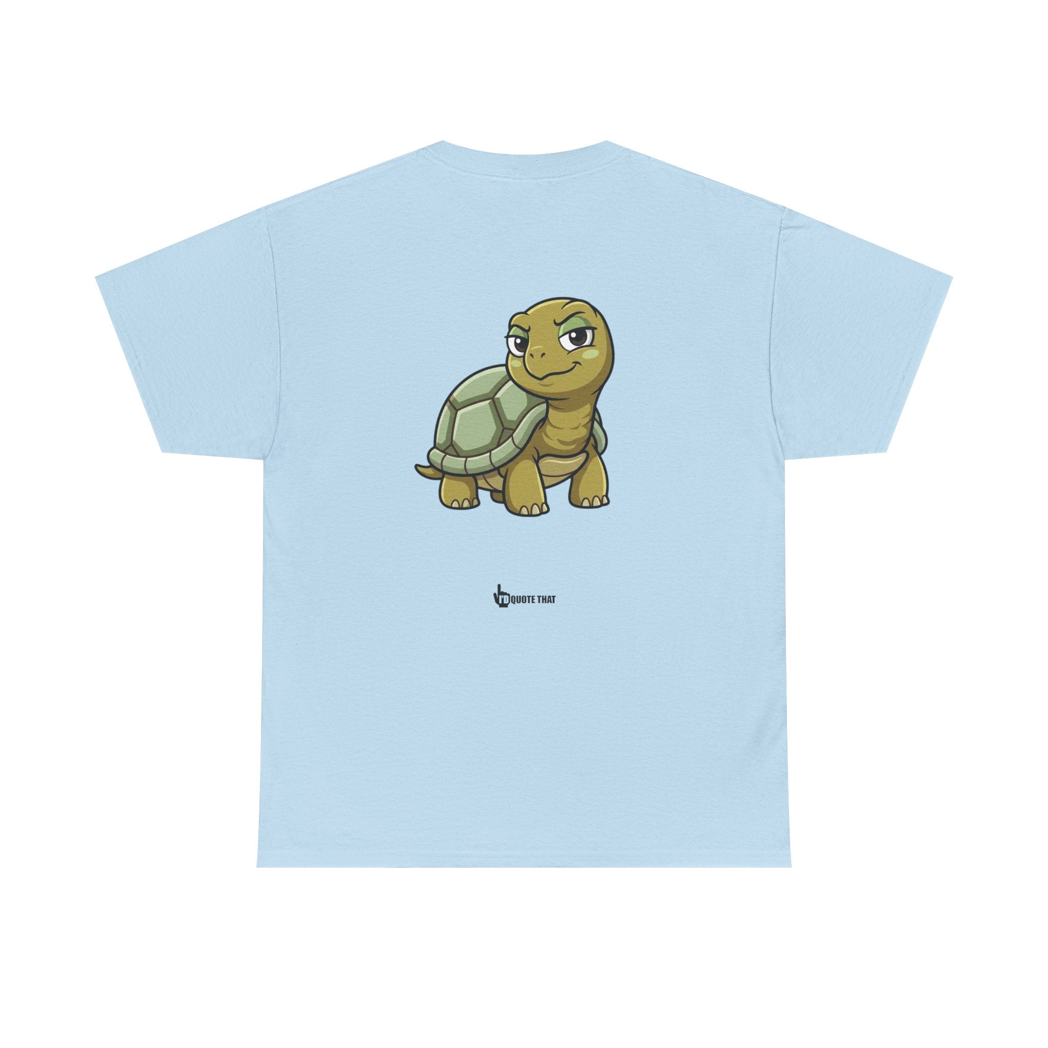 "This Tiny Turtle... He Judges You Immensely" Funny Judgmental Tiny Turtle Quote Graphic Tee – Sarcastic Animal Humor Shirt
