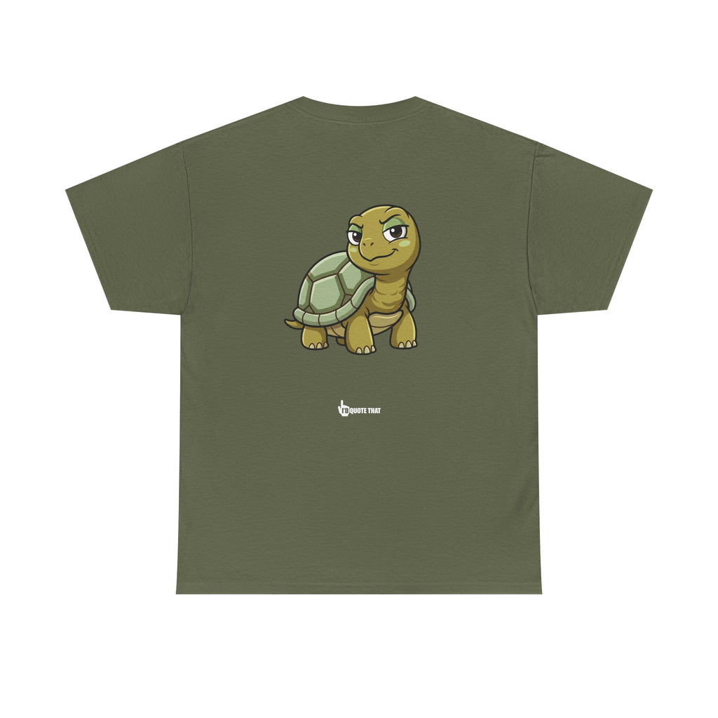 "This Tiny Turtle... He Judges You Immensely" Funny Judgmental Tiny Turtle Quote Graphic Tee – Sarcastic Animal Humor Shirt