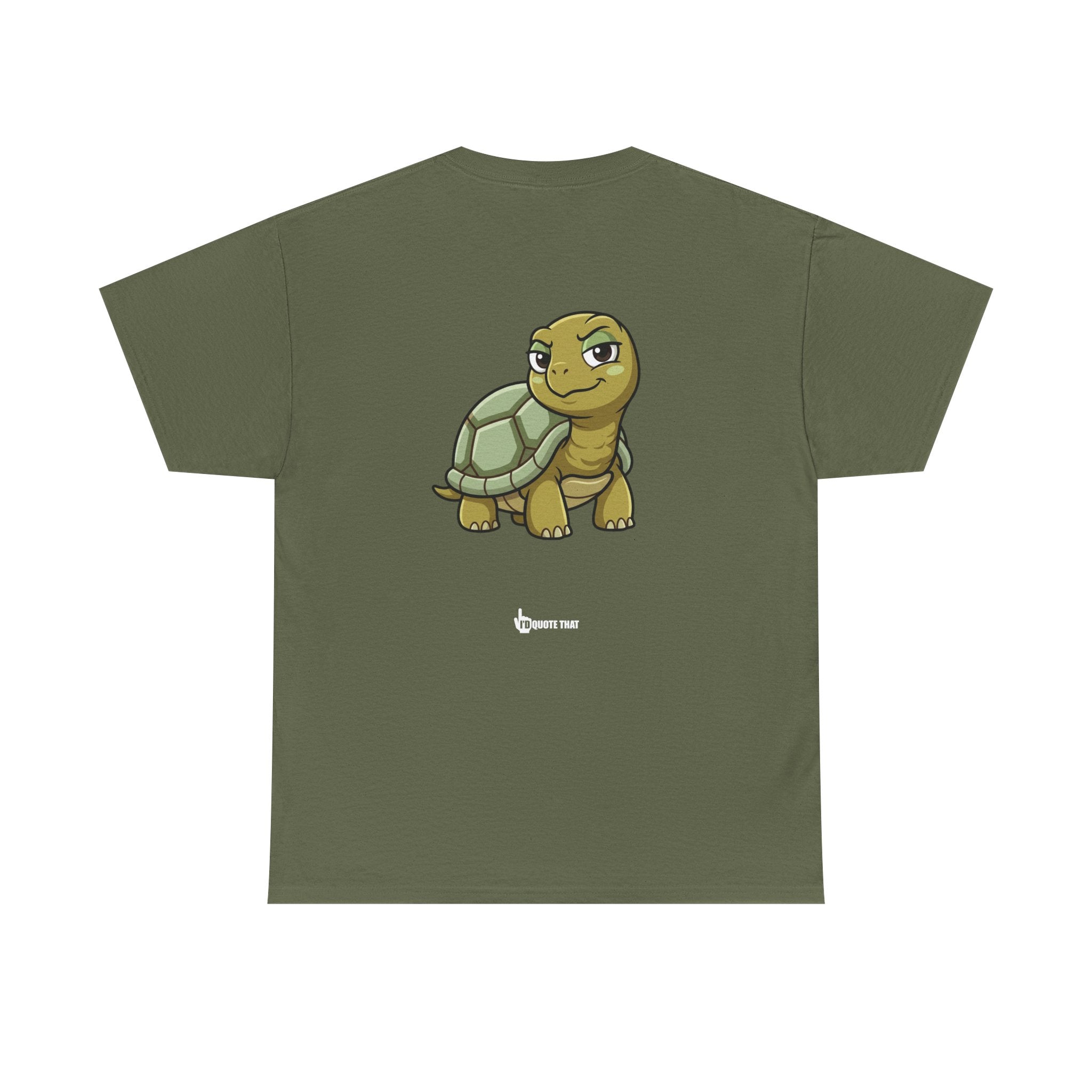 "This Tiny Turtle... He Judges You Immensely" Funny Judgmental Tiny Turtle Quote Graphic Tee – Sarcastic Animal Humor Shirt