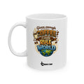 "Given enough coffee, I could rule the world." World Domination Coffee Mug – Witty Motivational Quote Gift for Ambitious Caffeine Lovers