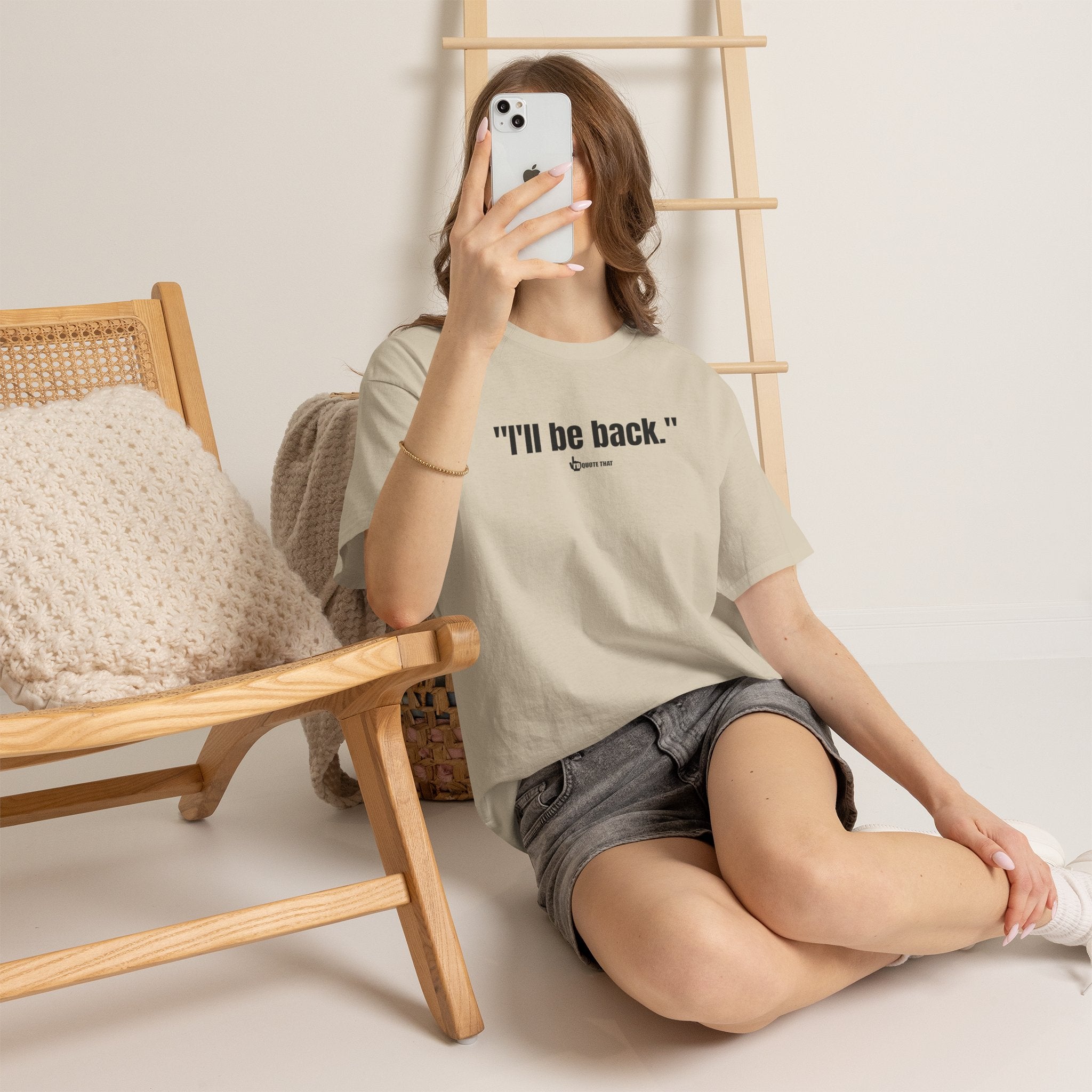 "I'll Be Back." Black Print. Bold Retro Typography Unisex Tee | Statement Apparel for Comebacks & Second Entrances